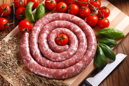 salsiccia di suino con semi di finocchio