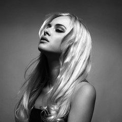 Beautiful lady with magnificent hair