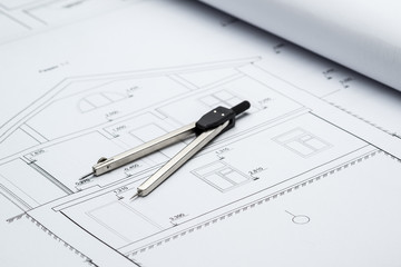 dividers on the architectural project house