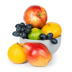 Naklejka na ściany i meble Bowl with fruits