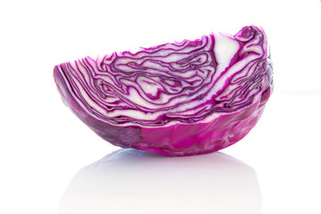 Fototapeta premium Rotkohl geschnitten