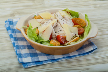 Caesar salad with chicken