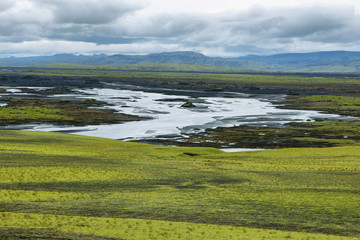 Volcanic landscape in Lakagigar