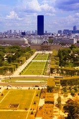 Paris - Champ de Mars. Filtered color tone.