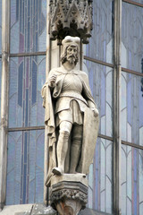 Obraz premium The knight's figure on a tower