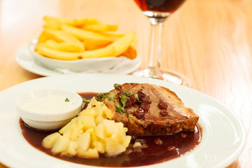 pork with potatoes