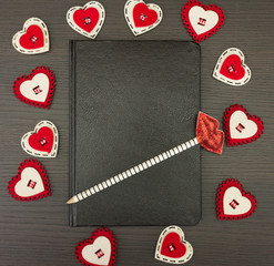Valentine notebook