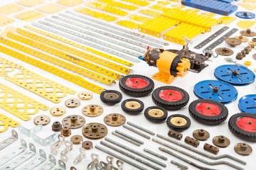 Vintage construction set parts
