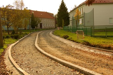 Fototapeta premium Road construction