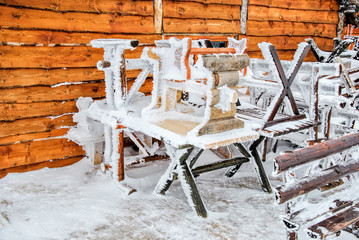 Frozen benches