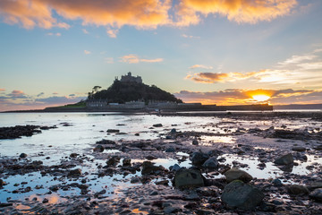 St Michaels Mount Sunset