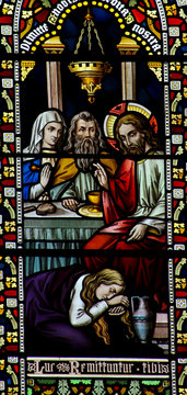 Mary Magdalene Washing The Feet Of Jesus