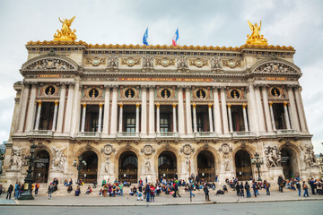 Fototapeta na wymiar The Palais Garnier (National Opera House) in Paris, France