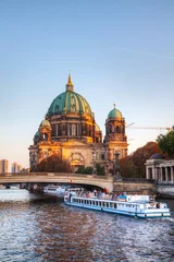 Foto op Canvas Berliner Dom cathedral in the evening © andreykr