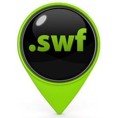 .swf pointer icon on white background