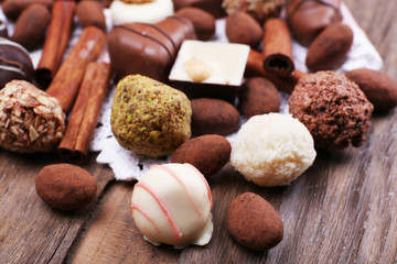 Sweet chocolates assorted