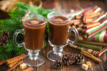 Christmas cocoa drink