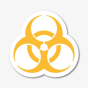 Logo biohazard. Danger biologique.