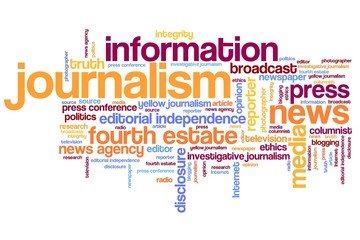 Journalism - word cloud illustration