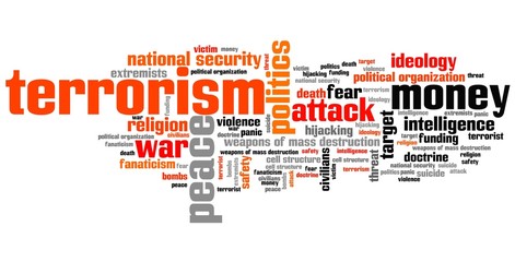 Fototapeta na wymiar Terrorism - word cloud illustration