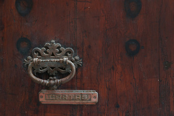 Knock for entry on a Majorcan door