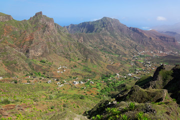 Naklejka premium Spectacular view on island of Sao Nicolau, Cape Verde