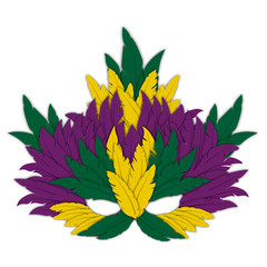 Mardi Gras Mask isolated