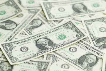 Full of one dollar bills