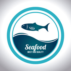 Seafood design, vector illustration.