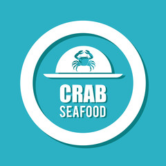Seafood design, vector illustration.