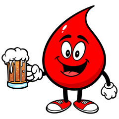 Blood Drop with Beer
