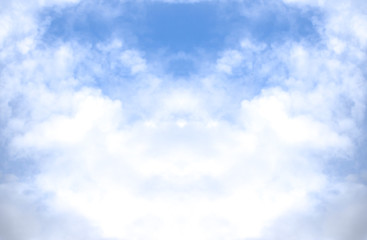 Cloudy blue sky abstract background