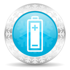 battery icon, christmas button, power sign