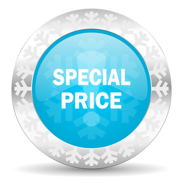 special price icon, christmas button