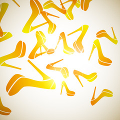 abstract background: shoe