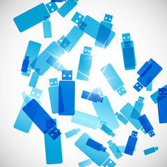 abstract background: usb