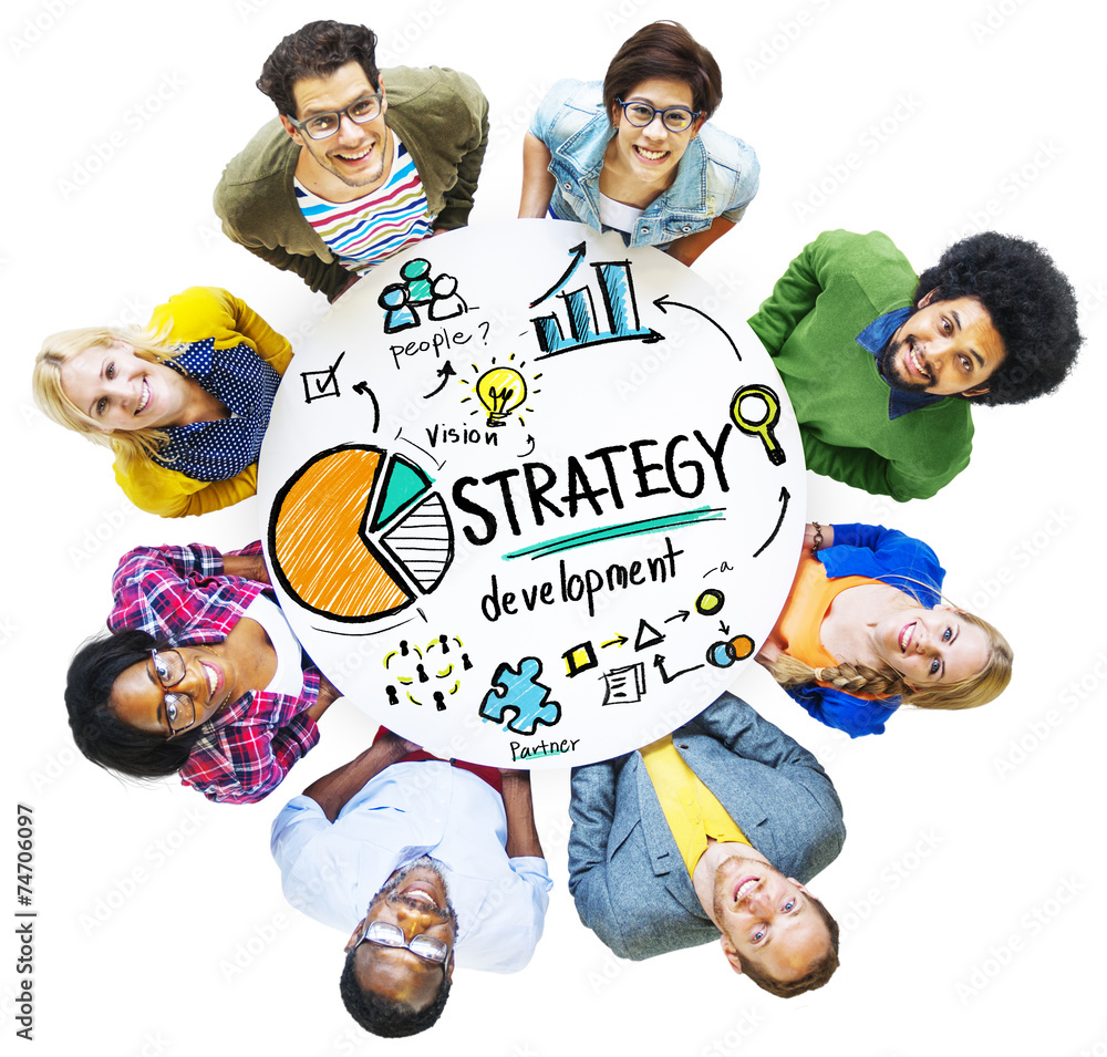 Canvas Prints strategy development goal marketing vision planning concept - Canvas Prints