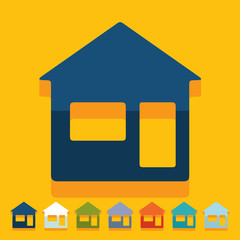 Flat design: house