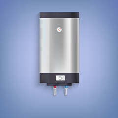 Hot-water tank, chrome plated