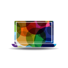 Laptop Colorful Vector Icon Design