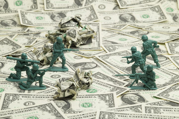 US dollars and troops