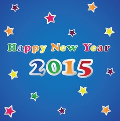 Obraz na płótnie Canvas 2015 Happy New Year