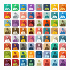 Flat design: police officer