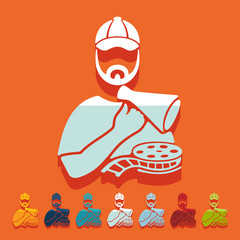 Flat design: director