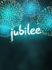 jubilee anniversary firework celebration party turquoise