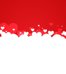 valentines happy day winter background. card vector illustration