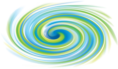 Vector swirling surface green and turquoise colors