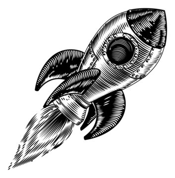 Vintage Rocket Space Ship