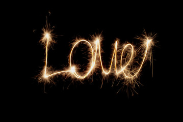 Inscription - Love of sparklers.