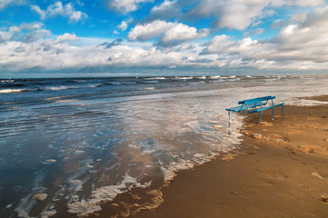 Storm on the beach